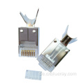 Hot Sale Cat7 STP -Anschluss Gold Pflanzung 50U RJ45 Cat7 -Anschluss RJ45 Stecker